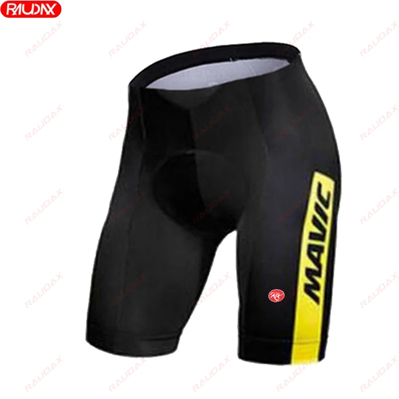 RX MAVIC 2024 New Summer Men's Cycling Set Road Bicycle Breathable Short Sleeve Bib Shorts Bicycle Moisture Wicking Sweatshirt