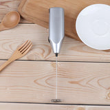 1PC Handhold Milk Frother Battery Operated Foam Maker Electric Egg Beater Whisk Stainless Steel
