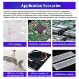 Electronic Waterproof Sealant 706 Silicone Rubber Paste Semi Transparent Insulation Anti Leakage Adhesive Fixing Glue