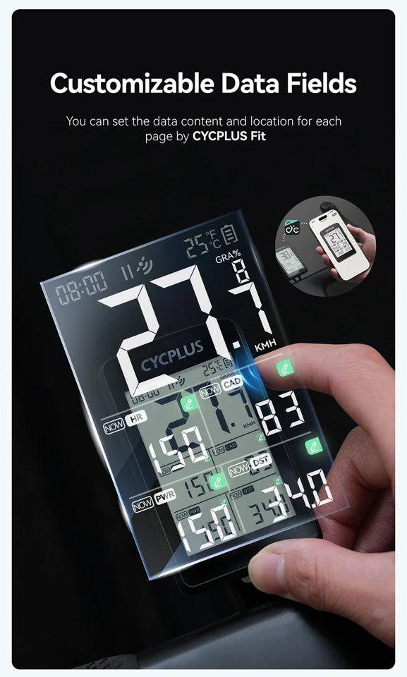 CYCPLUS M3 Cycling Bike Computer GPS Bicycle Computer Wireless ANT+ BLE 5.0 Waterproof Speedometer Bikes Cyclocomputer