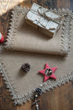 Natural Burlap Table Runner Farmhouse Jute Fabric Kitchen Coffee Tablecloths for Wedding Aisle Carpet Garden Outdoor Decorations