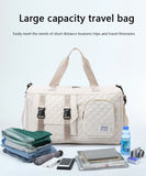 Durable Nylon Travel Duffle Bag, Portable Sports Gym Bag for Overnight Trips Shoulder Duffel Training Bag, Spacious Argyle
