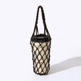 1 Hand Woven Mesh Bag,water Cup,portable Beverage and Coffee Bag,reusablehandheld Kettle Bag, Beverage Bag, Decorative Mesh Bag
