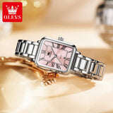 OLEVS 5641 Ladies Watch Fashion Luxury Original  Square Quartz Watch Waterproof Luminous Automatic Date Watches For Woman Gifts