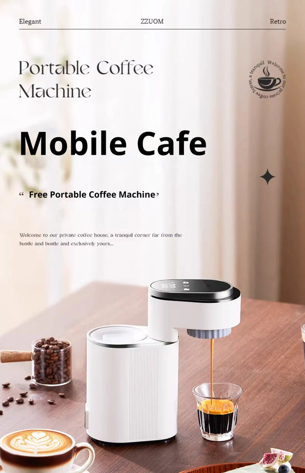 Compact Semi-Automatic Coffee Machine - Perfect for Espresso and American Coffee at Home