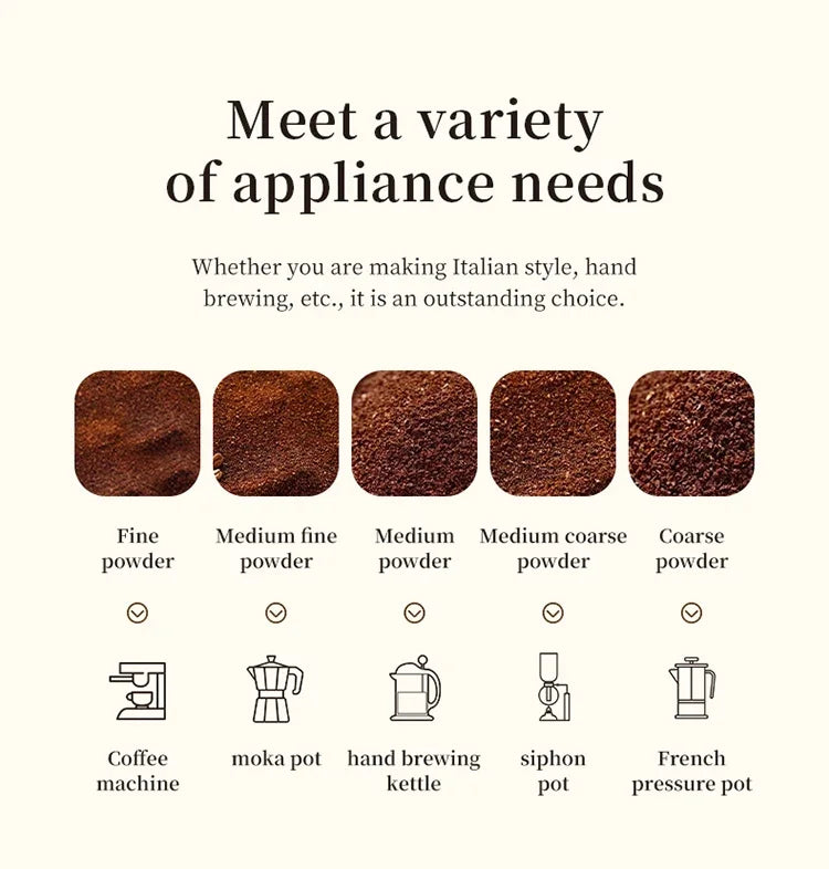 Manual Coffee Grinder Machine Grinding Home Outdoors Travel Hand Crank Portable Coffee Grinder Adjustable Bean Grinder withbrush