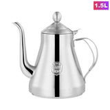 1.5L Tea Kettle 304 Stainless Steel Teapot,With Removable Infuser for Loose Flower Tea Coffee Kettle for Induction Cooker Safe