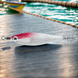Luminous Squid Hook Squid Fishing Lure with 3D Eyes Cuttlefish Attracting Lure Glow In The Dark Squid Bait for Night Fishing