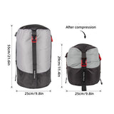 Lightweight Compression Stuff Sack 1-2L Waterproof Polyester Compression Bag Storage Bag for Camping Hiking Backpacking