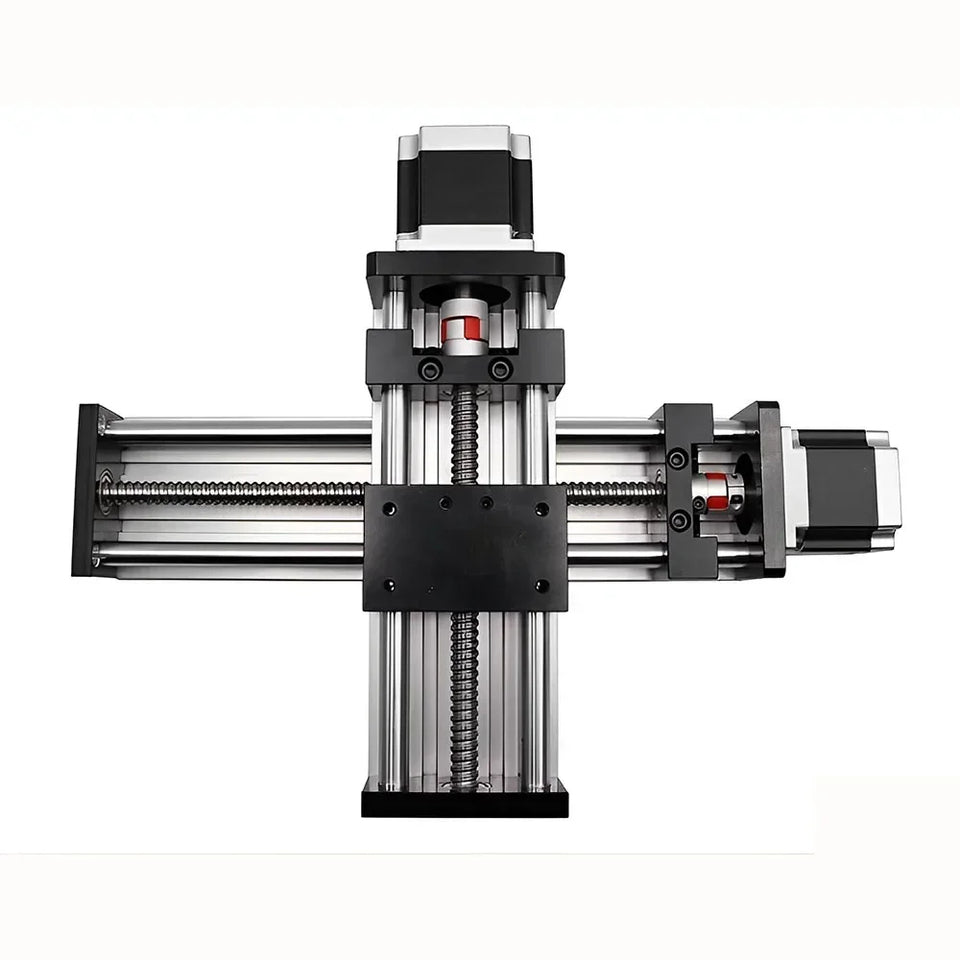 Linear Rail Kit Sliding Table Ball Screw Module Slide Stage 50-300mm Stroke Nema23 Stepper Motor 1.2Nm Power Supply Driver CNC