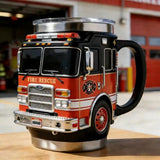 Creative Fire Rescue Mugs Firefighting Coffee Mugs Creative Design Truck Coffee Mug Firefighting Coffee Mugs Tea Cups