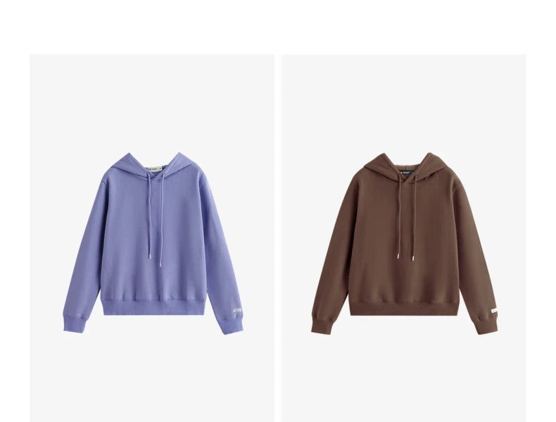 Women Plush Hoodies Sweatshirt 2024 Autumn Long Sleeve Loose Hooded Sweatshirt Versatile Leisure Multicolor Warm Pullover Tops
