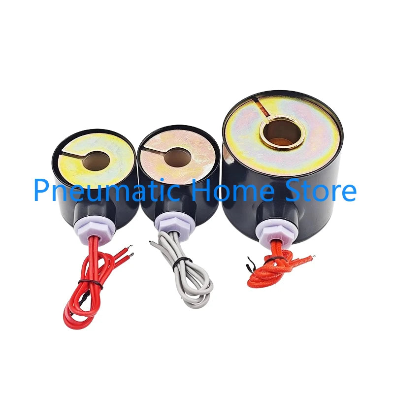 Solenoid Valve Coil for 2W-160-15 2W-200-20 2W-250-25 2W-400-40 2W-500-50 Series Water Valves AC220V DC24V Inner Diameter 16mm