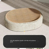 16.14x12.2x3.93 Sturdy Pet Sleeping Mat For Indoor Cat Bed 2 in 1 Scratcher Mat Cat Bed Oval Cat Scratcher Pad