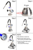 capsulone 2 ways use steam milk foam pot Moka Pot milk frother for coffee milk Latte art color black