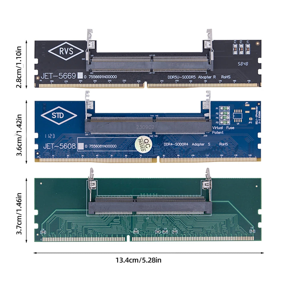 Laptop To Desktop Memory RAM DDR3 DDR4 DDR5 Memory Adapter Connector Card