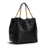 CH Superior Sense of Solid Colour Simple Style Ladies Large Capacity Tote Bag Daily Commuting Fashion Style Ladies Versatile