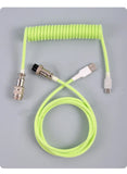 3M Type C Mechanical Keyboard Coiled Cable USB Keyboard Wire Mechanical Keyboard Aviator Desktop Computer Aviation Connector