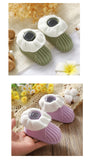 Newborn Baby Shoes Knitted Infant Boy Girl Footwear 0-18M Fashion Patchwork Ruffles Children Bed Walk Boots Warm Shallow Autumn
