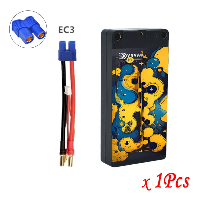 GNB 7.6V Rechargeable Battery 4600mAh For RC Racing Cars Four Drive Off-Road Spare Parts HV 100C 2S Lipo Battery