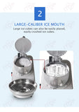 ITOP Ice Crusher Small Commercial Ice Shaver Stainless Steel Shaved Ice Machine Snow Cone Maker