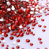 1440Pcs Mix Size Glass Flatback Rhinestone Glitter Crystal AB Round Diamond Non Hotfix Glue On Stone for DIY Nail Art Decoration