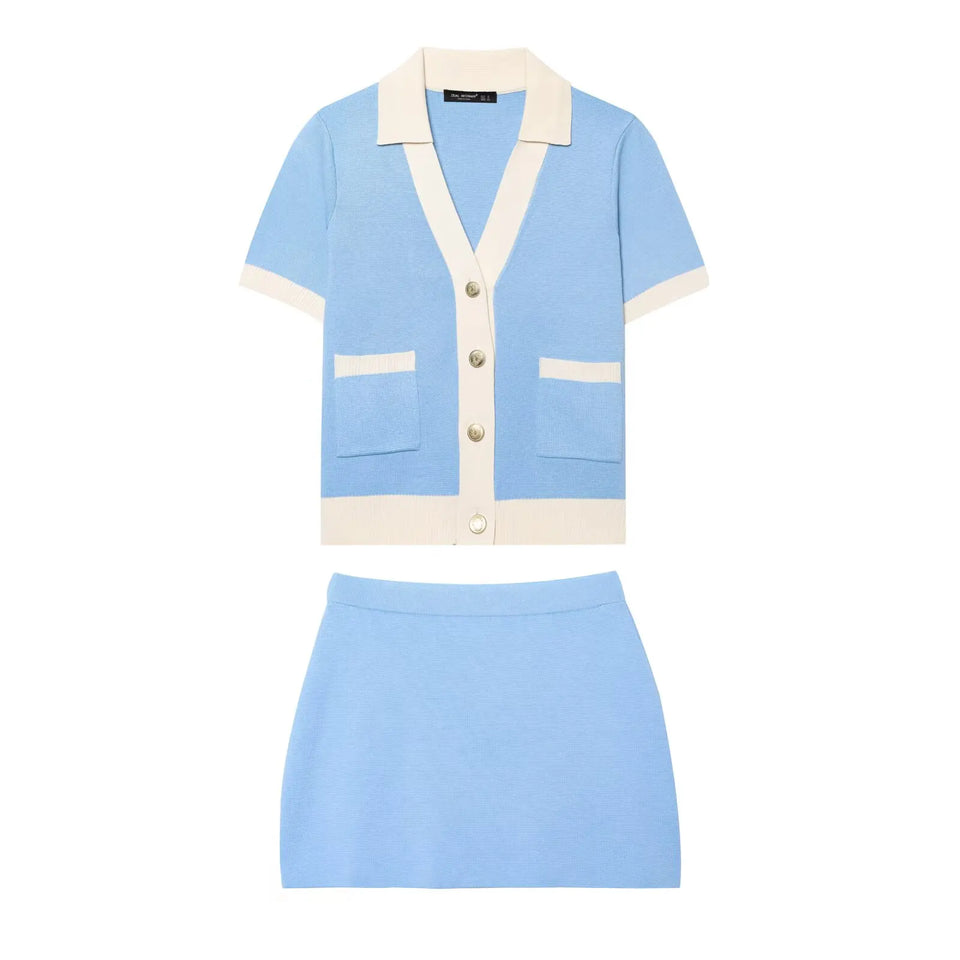 Knit Set New Arrivals 2025 Elegant Women's Sets Summer Outfit Lady Casual Suit Birthday Outfits Full Number Y2k Skirt