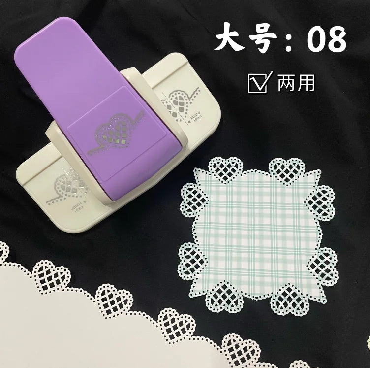 Effort-saving Embossing Device Hollow Lace Edge Pressing Device Punching Device Diy Kindergarten Handmade Greeting Card