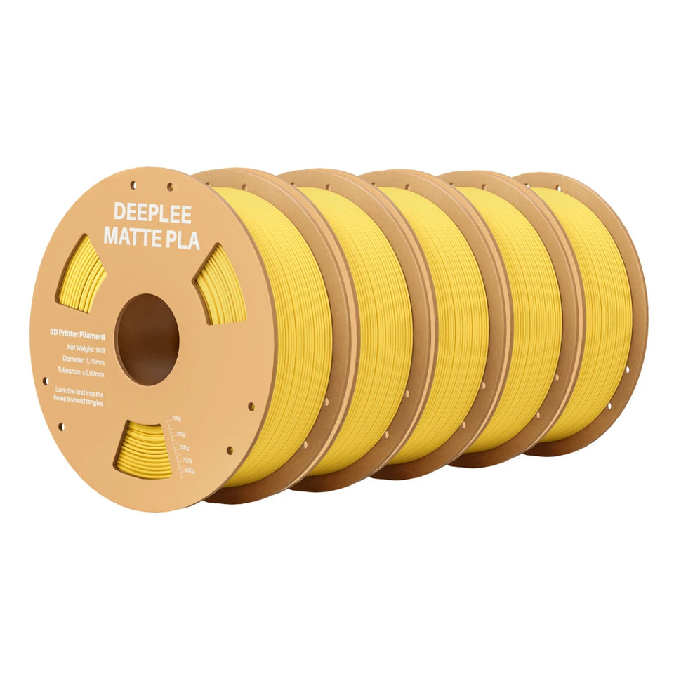 DEEPLEE Matte PLA Filament 1KG,1.75mm FDM 3D Printer Filament Dimensional Accuracy +/- 0.02mm, 1kg Carboard Spool (2.2lbs)