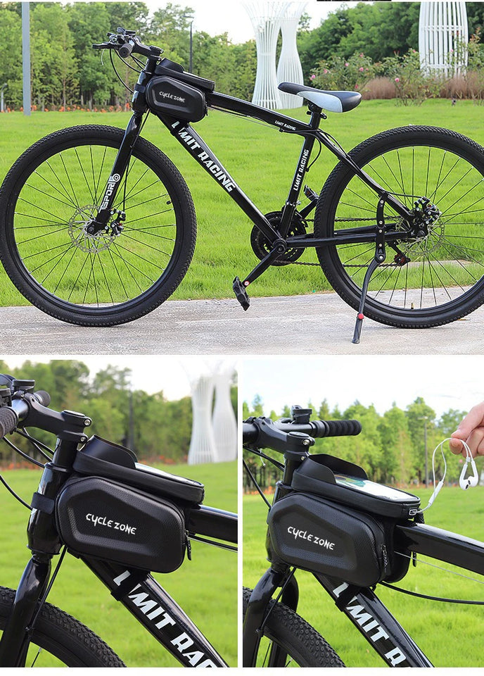 Bicycle Bag Touch Screen Phone Case Holder Large Capacity Top Frame Tube Bag MTB Road Bike Bag Phone Case Cycling Accessories