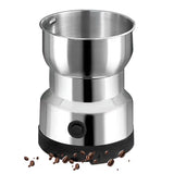 Electric Coffee Bean Grinding Grinder Multipurpose Kitchen Cereal Nuts Beans Spices Grains Grinding Tool for Home Office Outdoor