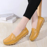 Women Flats Ballet Shoes Woman Cut Out Leather Breathable Moccasins Women Boat Shoes Ballerina Ladies Casual Shoes