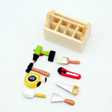 Dollhouse Mini Wooden Coffee Toolbox Miniature Food Play Scene Model Photography Decoration Small Ornaments