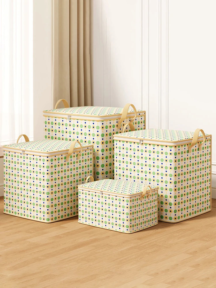 Large Capacity Clothes Storage Bags Closet Organizers Storage Bins Foldable Storage Toy Containers Box Dust-Proof Moving Bag