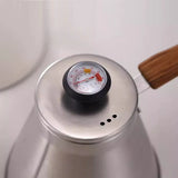 1.2L Pour Over Coffee Kettle - 304 Stainless Steel, Long Spout with Temperature Control, Suitable for Open Flame & Tea Brewing