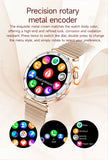 LIGE New 1.19inch AMOLED Fashion Ladies Smart Watch Bluetooth Call Sports Bracelet Women’s Health Waterproof Diamond Smartwatch