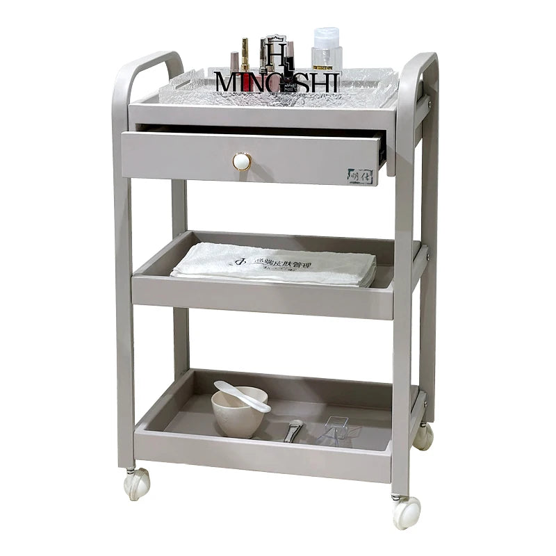 Organizer Rotating Salon Trolley Moving Modern Luxury Storage Trolley Cart Simple Tool Carritos Organizadores Salon Furniture