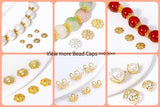 18k Gold Plated Spacer Beads For Bracelet Making,Separators For Beads,Jewelry Fittings,DIY Jewellery Making Supplies Wholesale