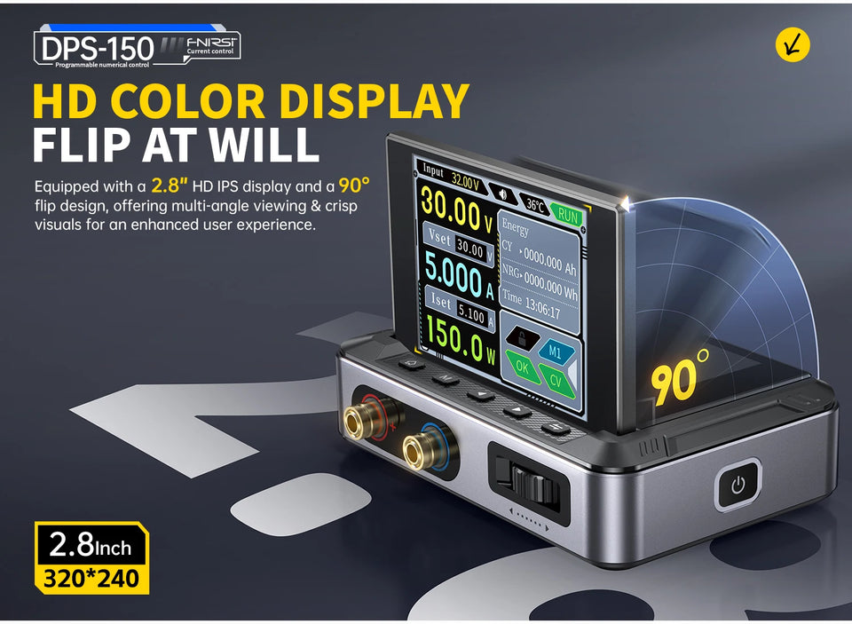 FNIRSI DPS-150 DC Power Supply Laboratory Power Supply Adjustable 30V 5A Switching Power Supply Portable Digital Power Supply