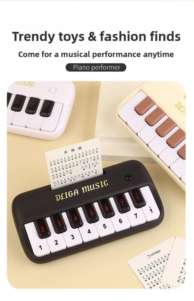 Portable 15 Keys Digital Keyboard Children Mini Electronic Piano Children Musical Instrument Educational Toys for Children Gift