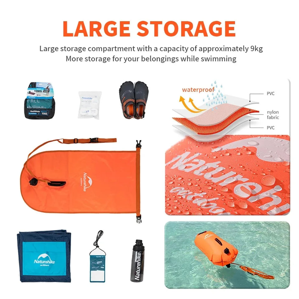 Naturehike  Inflatable Waterproof Bag Swimming Lifesaving Pressure Resistant Large Capacity Portable NH17S001-G
