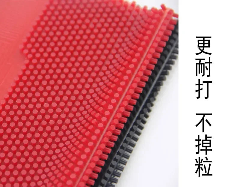 Long Pimples German REACH Table Tennis Rubber Red/Black OX 3.0mm Height Big Particles Table Tennis Rubber Sheet Strong Rotation
