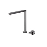 Hidden Lifting Folding Kitchen Faucet 304 Stainless Steel Sink Faucet Hot and Cold Mixed Water Separate Sink Tap Dual Holes