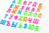 Colorful and Odorless Magnetic Letters in 4cm Uppercase Russian Alphabet for Infant Early Education