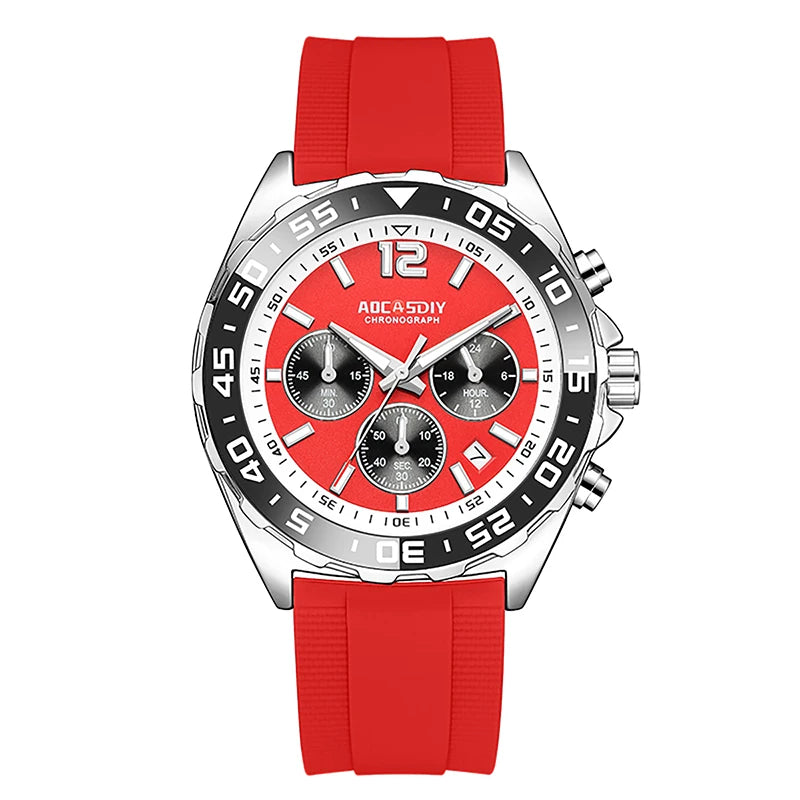 AOCASIDY Fashion Date Quartz Men Watches Top Brand Luxury Male Clock Chronograph Sport Mens Wrist Watch Relogio Masculino