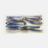 MUKUN 10pcs 60mm 2g Soft Lures Baits Fishing Lure Leurre Shad Double Color Silicone Bait T Tail