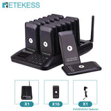 RETEKESS TD157 Restaurant Pager System Pagers 984ft Long Range Beepers for Food Truck Bars  Food Court No Vibration Mode