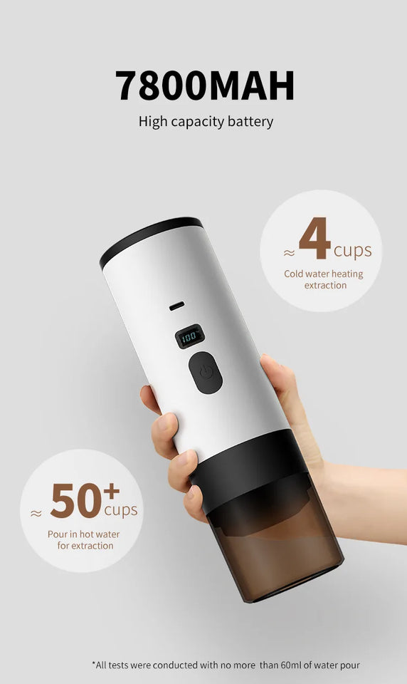 1pcs portable capsule coffee machine Meiyi concentrated electric household small heating pump pressure coffee machine, suitable