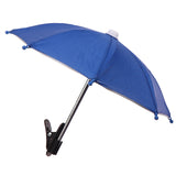 Motorcycle Mobile Phone Holder Sunshade Umbrella Waterproof Small Helmet Sunscreen Phone Stand Bracket Protect Phone From Rain