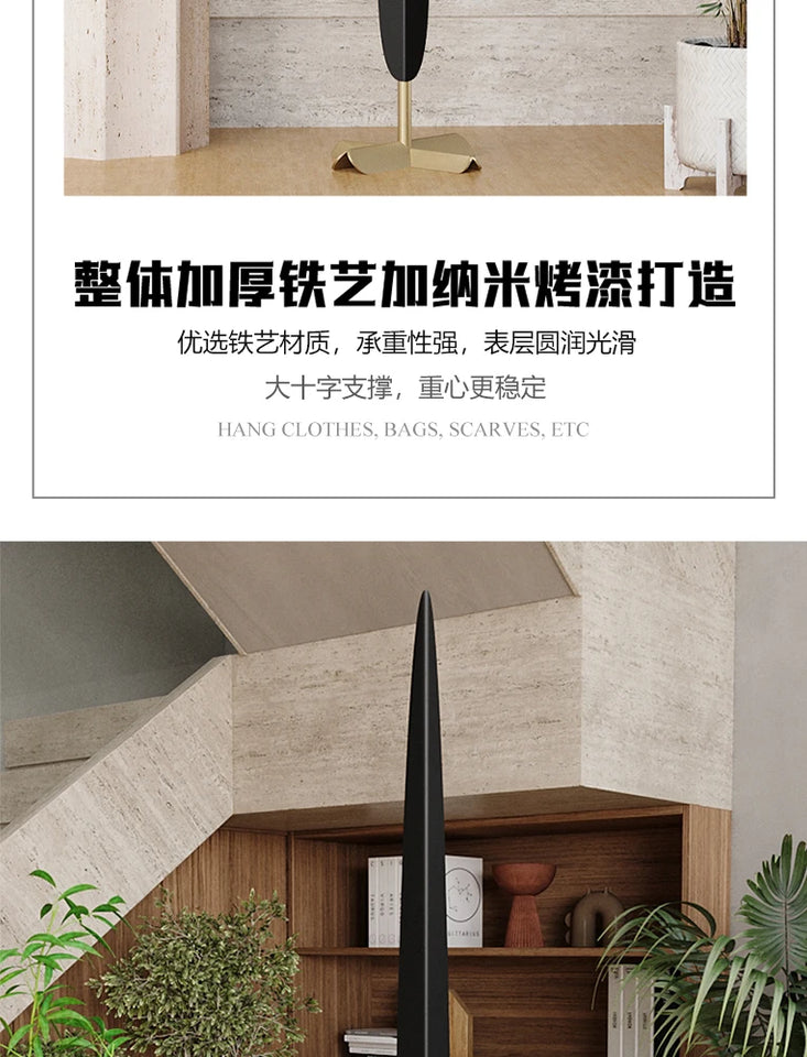 Closet Balcony Clothes Rack Indoor Minimalist Entrance Design Clothes Rack Bedroom Space Saving Porte Manteau Home Furniture